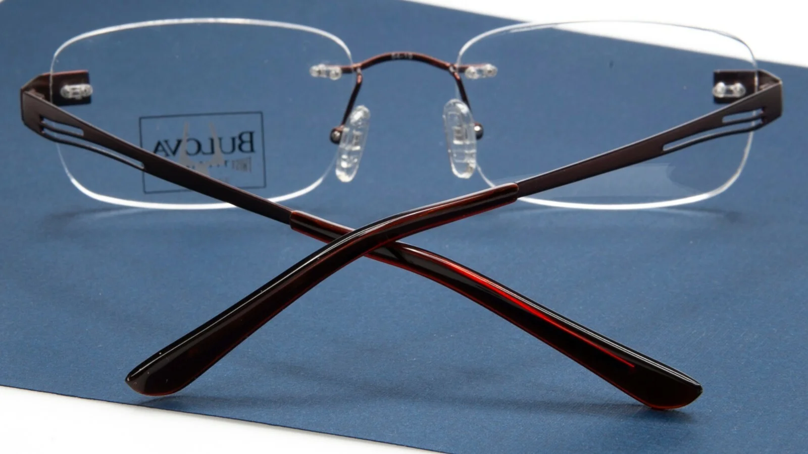 NEW BULOVA FARGO BROWN EYEGLASSES GLASSES TWIST TITANIUM 54-19-145 B35mm 4