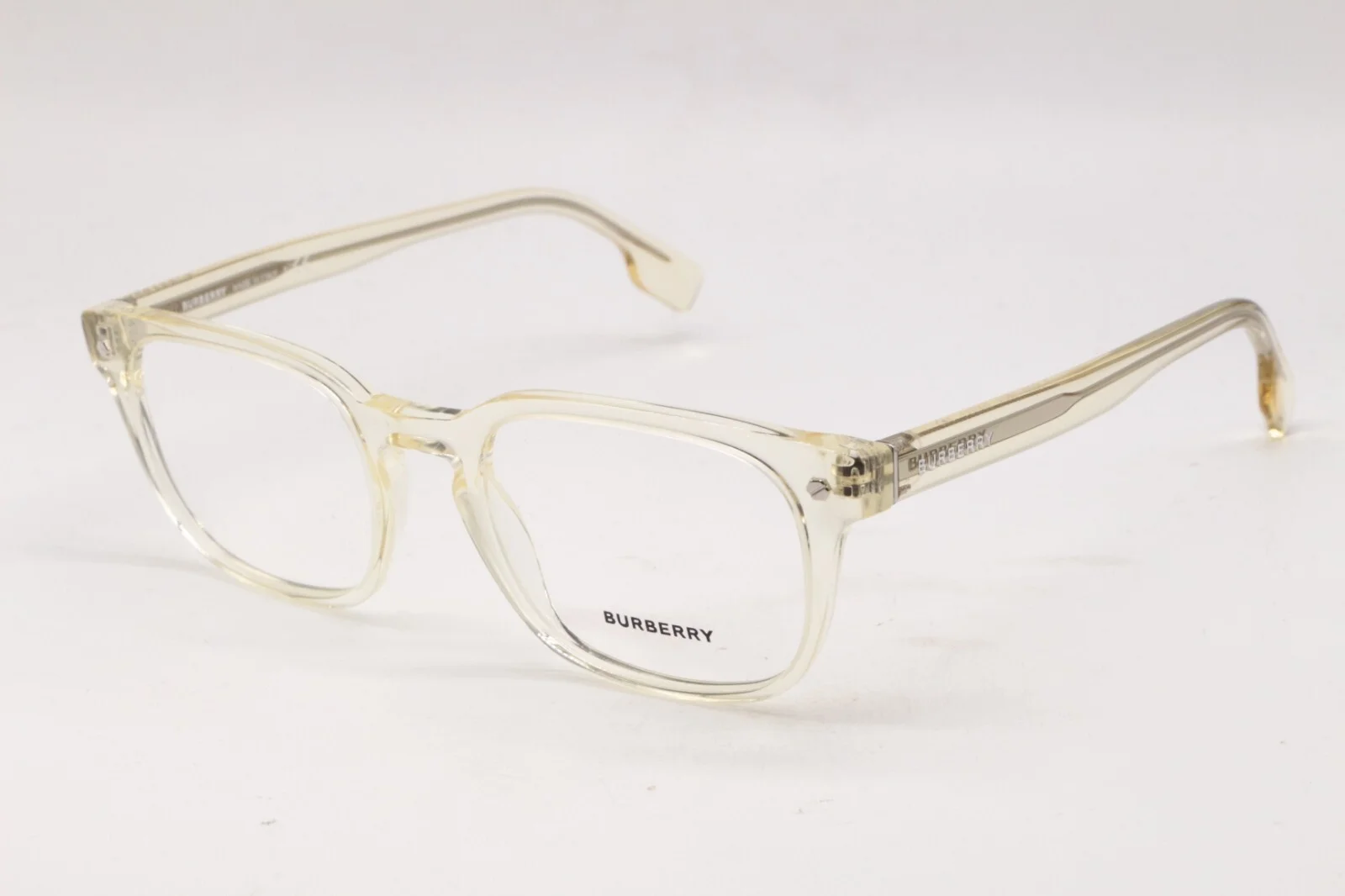 NEW BURBERRY B 2335 3852 CLEAR BEIGE DESIGNER AUTHENTIC FRAMES EYEGLASSES 53-21