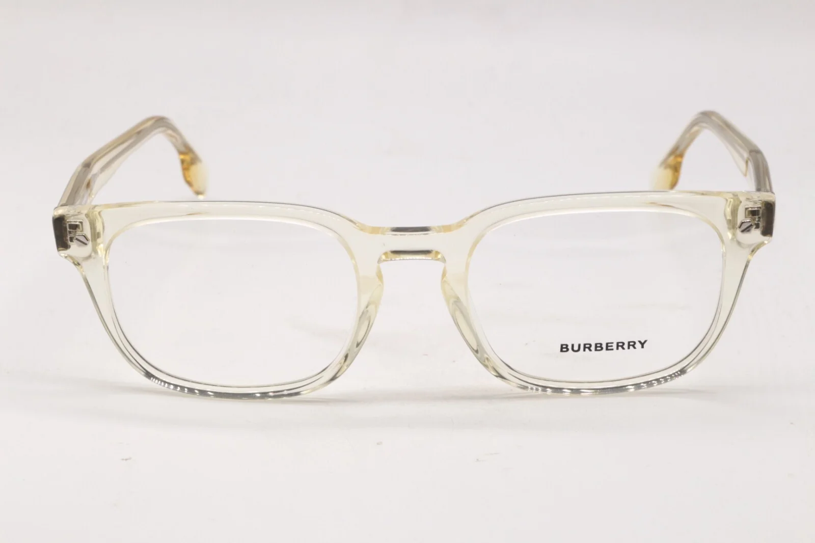 NEW BURBERRY B 2335 3852 CLEAR BEIGE DESIGNER AUTHENTIC FRAMES EYEGLASSES 53-21 2