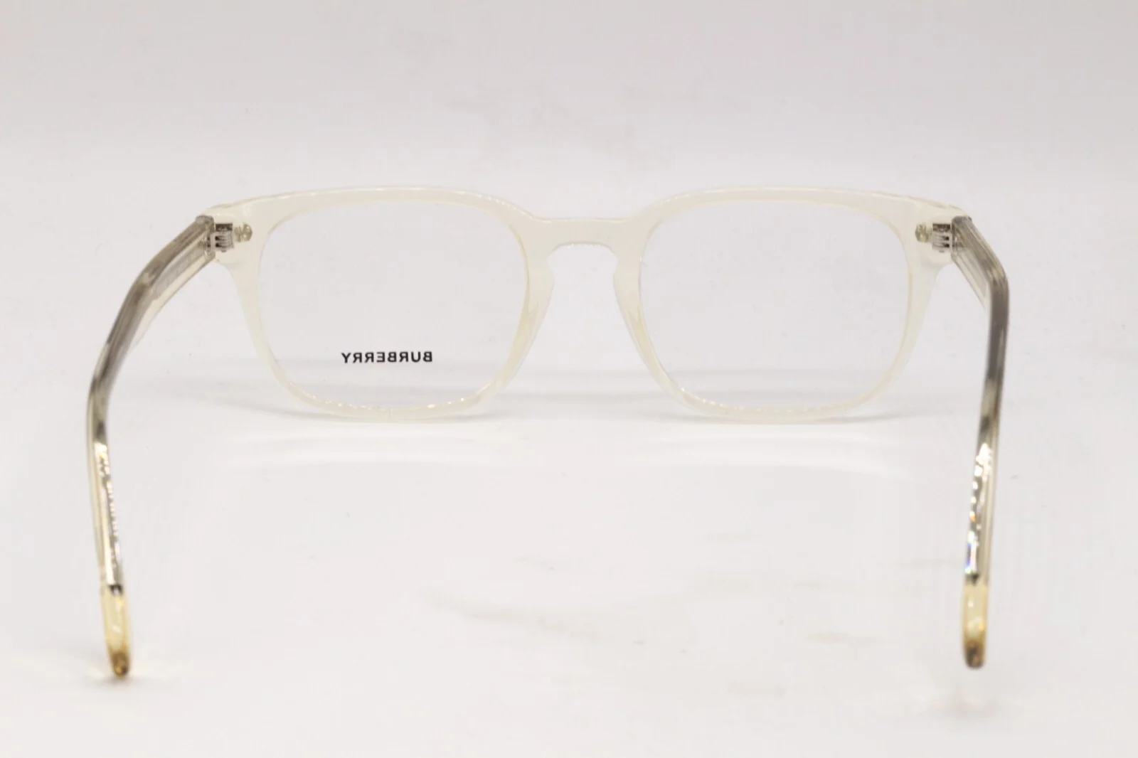NEW BURBERRY B 2335 3852 CLEAR BEIGE DESIGNER AUTHENTIC FRAMES EYEGLASSES 53-21 4