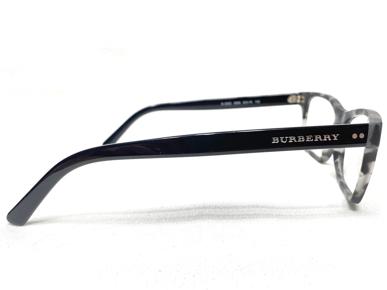 NEW Burberry B2222 3596 Mens Matte Grey Havana Rectangle Eyeglasses Frames 53/18 3