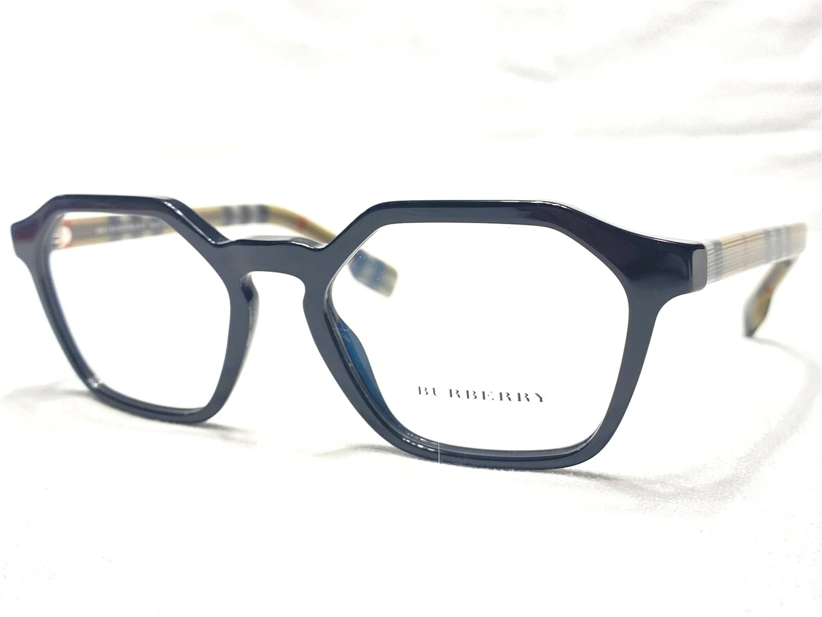 NEW Burberry B2294 3757 Womens Black Square Modern Eyeglasses Frames 51/18~140 1