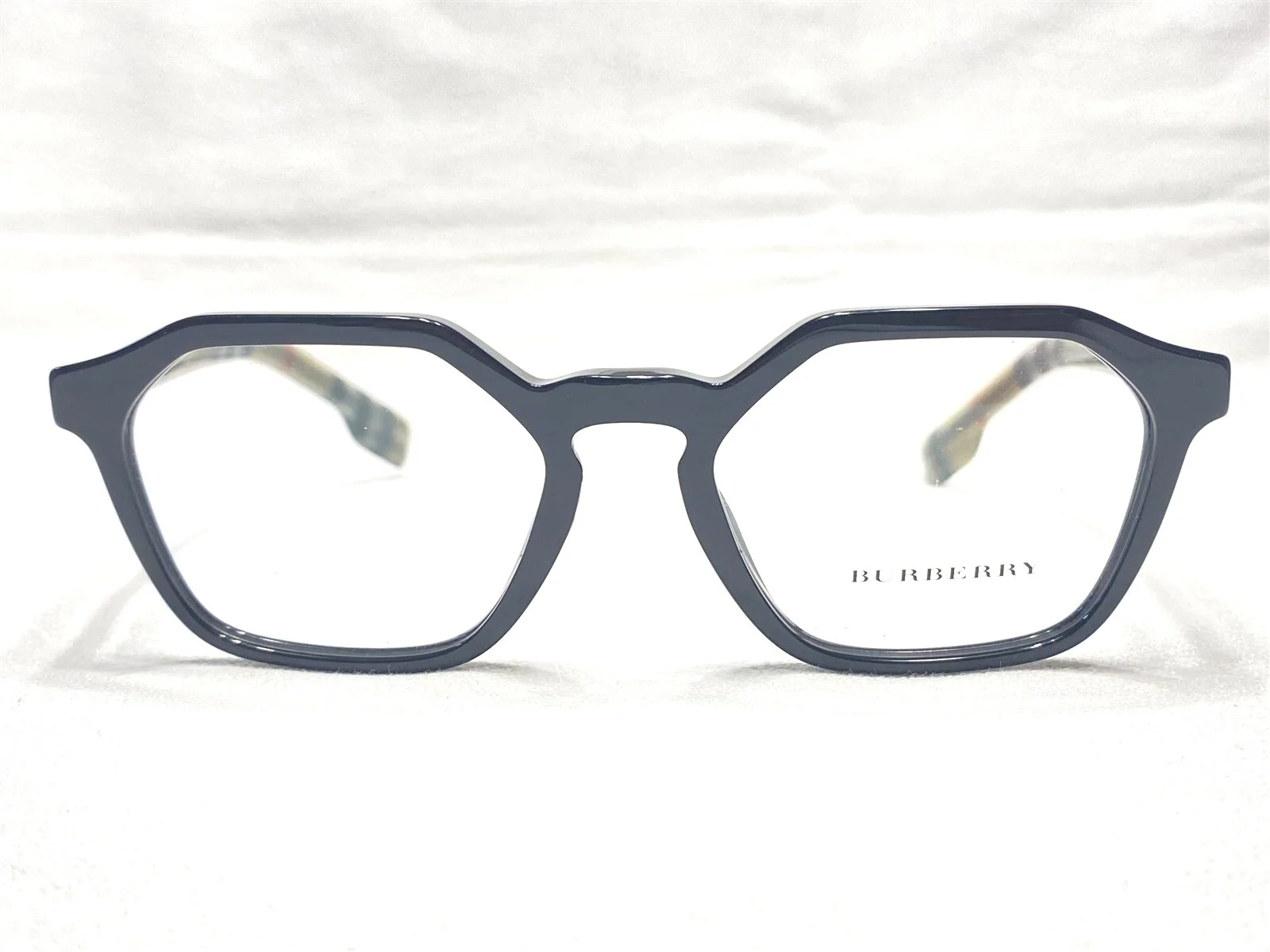 NEW Burberry B2294 3757 Womens Black Square Modern Eyeglasses Frames 51/18~140 2