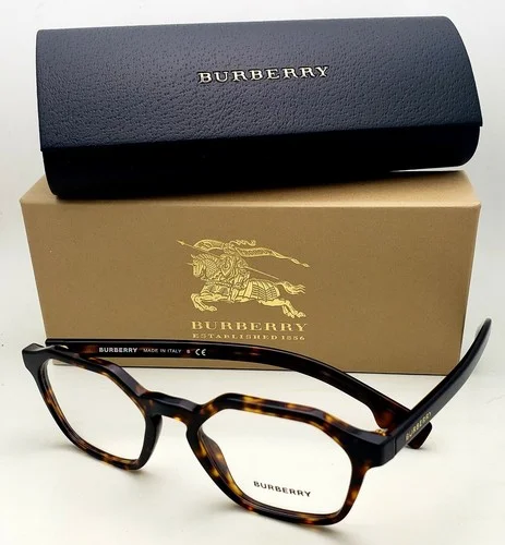 New BURBERRY Eyeglasses B 2294 3002 51-18 140 Tortoise Havana Hexagonal Frames