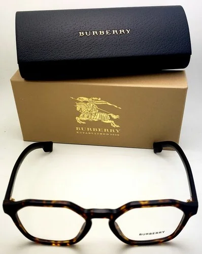 New BURBERRY Eyeglasses B 2294 3002 51-18 140 Tortoise Havana Hexagonal Frames 3