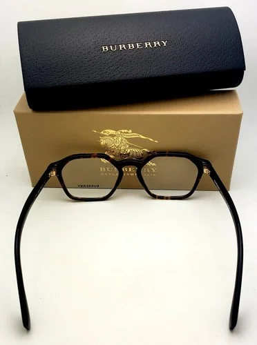 New BURBERRY Eyeglasses B 2294 3002 51-18 140 Tortoise Havana Hexagonal Frames 4
