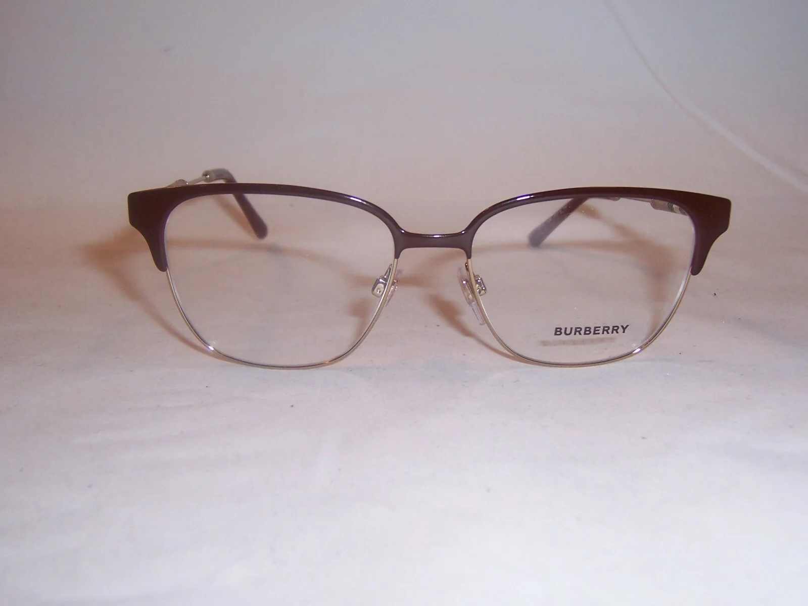 NEW BURBERRY EYEGLASSES BE 1313Q 1238 BORDEAUX/LIGHT GOLD 53mm AUTHENTIC RX 3