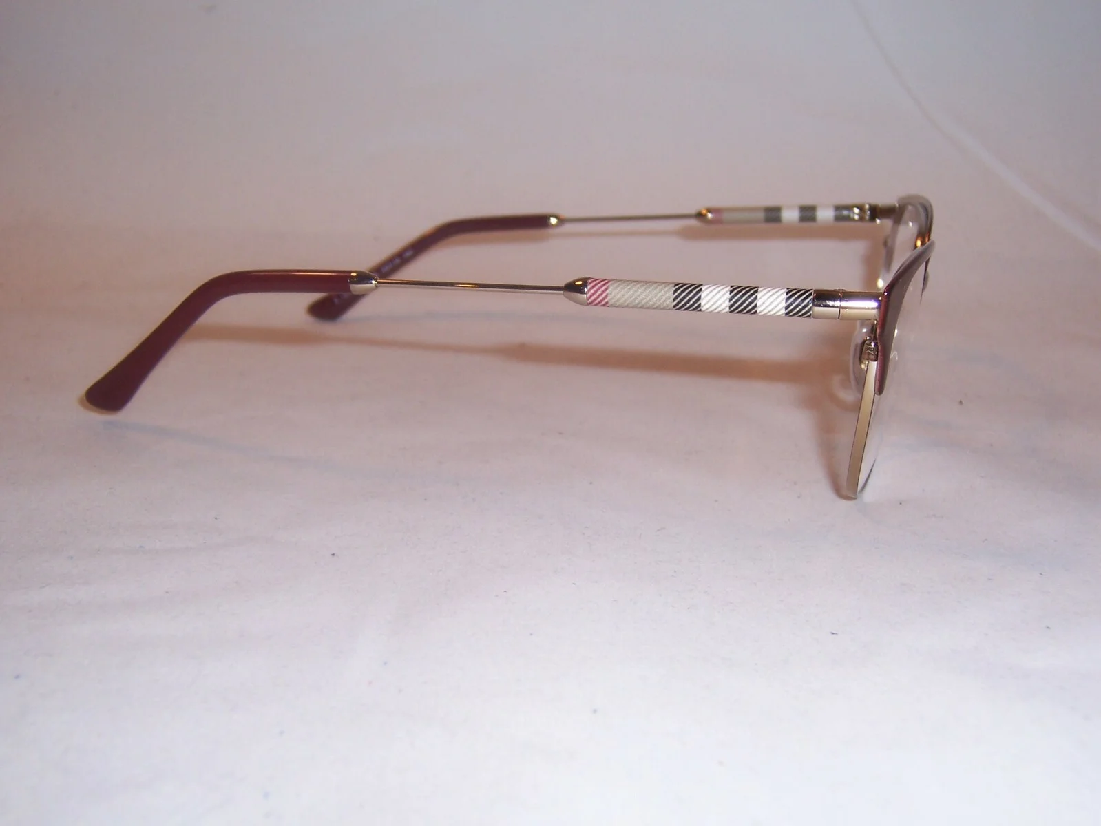 NEW BURBERRY EYEGLASSES BE 1313Q 1238 BORDEAUX/LIGHT GOLD 53mm AUTHENTIC RX 4