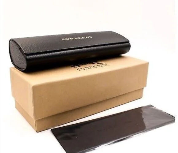 NEW BURBERRY EYEGLASSES SUNGLASSES BOX HARD CASE SEALED CLOTH DOCUMENTS MEDIUM