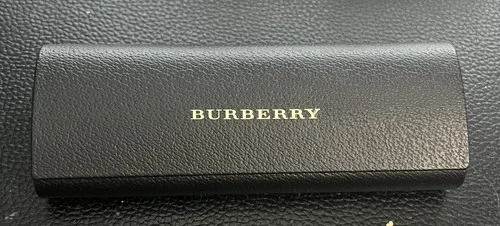New Burberry Eyeglasses Sunglasses Hard Case w/ Cleaning Cloth & Booklet 3