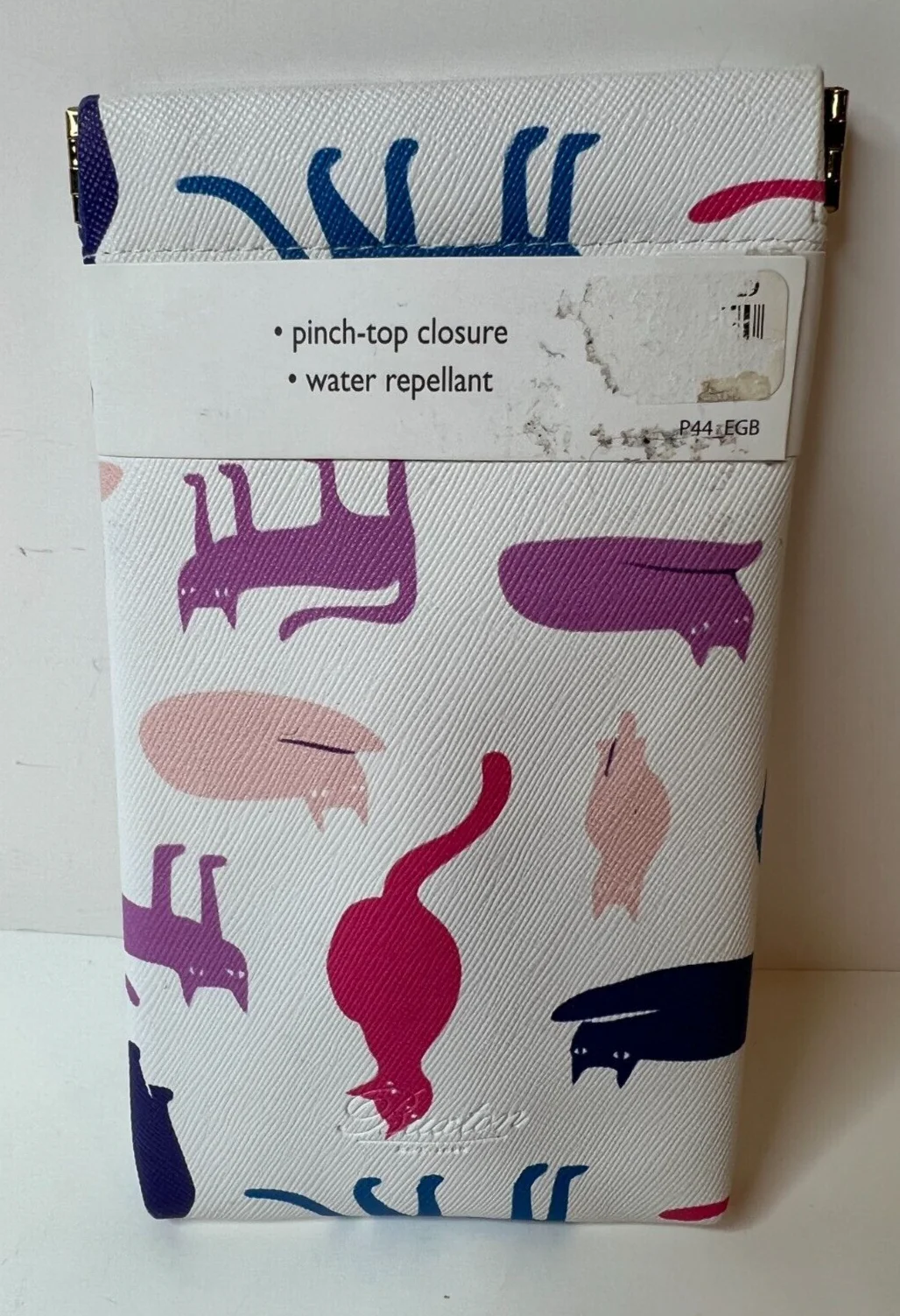 NEW Buxton Soft Eyeglass Case Pinch Top Closure Colorful Cats Design 2