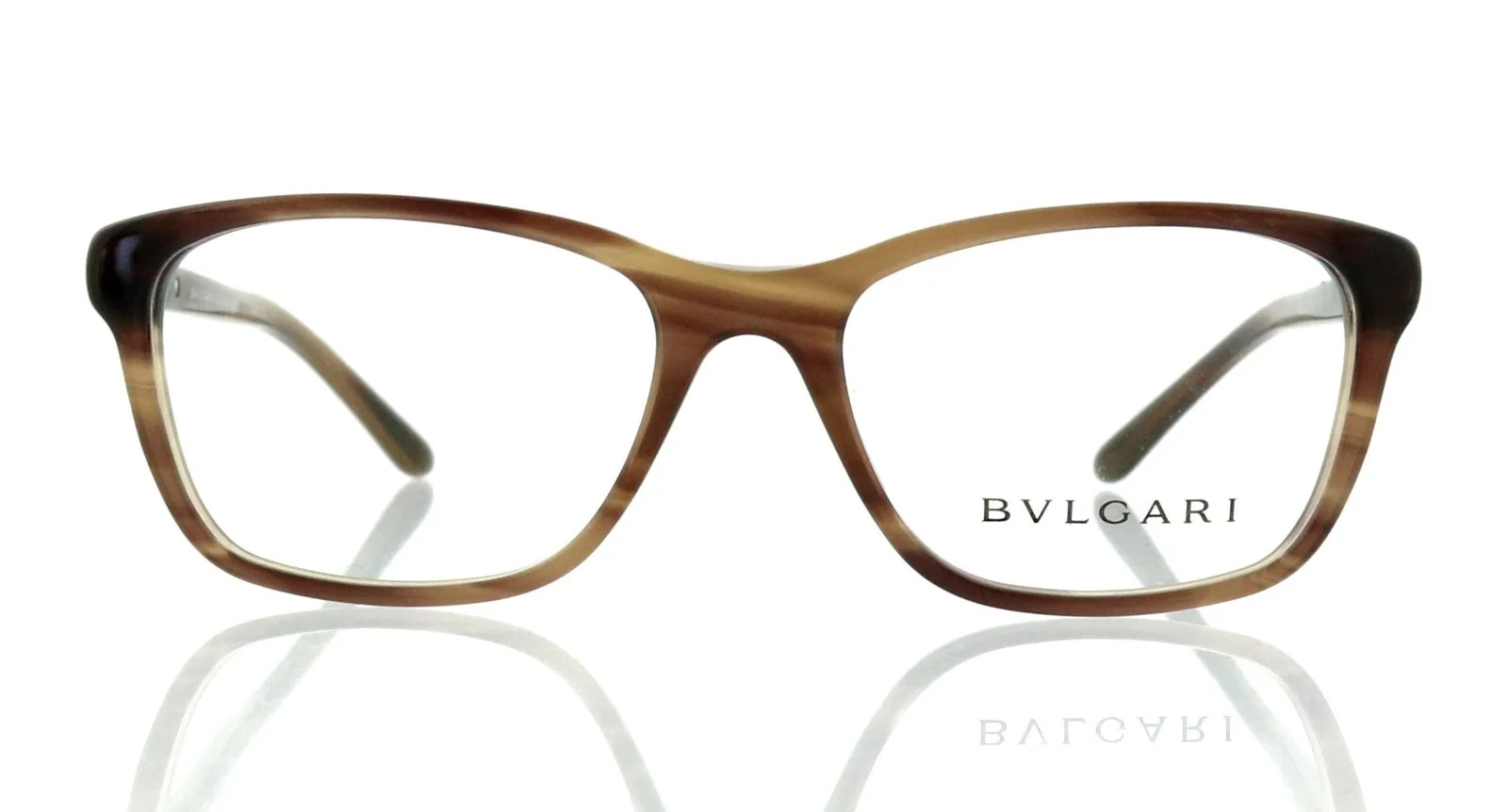 New BVLGARI BV4097-B 5240 51mm Crystal Brown Serpenti Eyeglasses Frames Italy 2