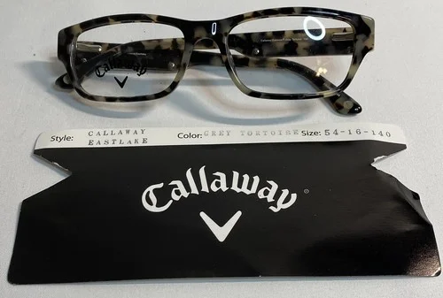 New Callaway Golf Eastlake Eyeglasses Frame 54-16-140 Grey Tortoise New