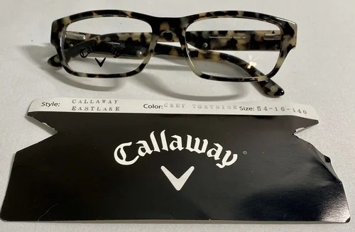 New Callaway Golf Eastlake Eyeglasses Frame 54-16-140 Grey Tortoise New 2