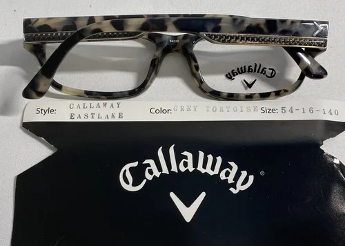 New Callaway Golf Eastlake Eyeglasses Frame 54-16-140 Grey Tortoise New 3