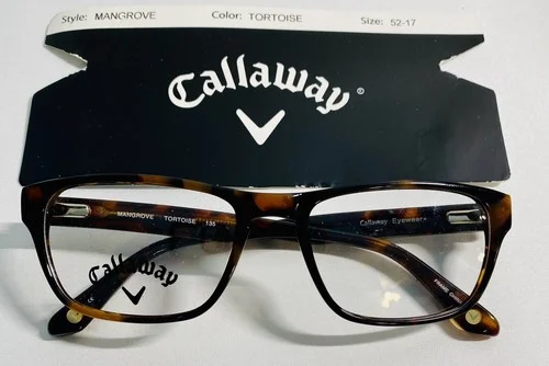 New Callaway Golf Mangrove Eyeglasses Frame 52-17-135 Brown Tortoise New