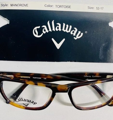 New Callaway Golf Mangrove Eyeglasses Frame 52-17-135 Brown Tortoise New 2