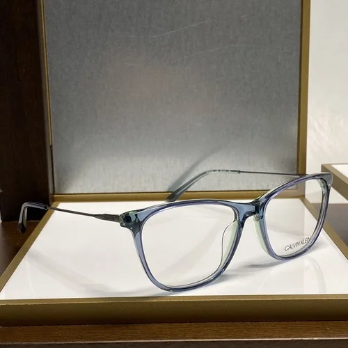 New CALVIN KLEIN CK18706 438 Blue Cat Eye Womens Full Rim Eyeglasses 53-16-135 2