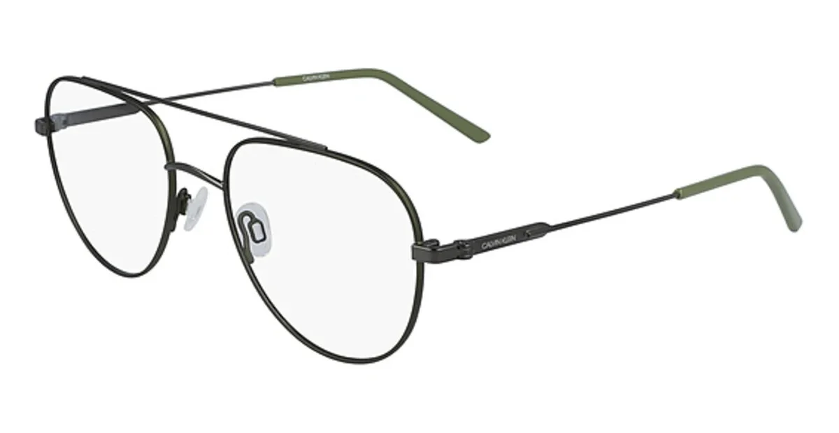 New Calvin Klein Eyeglasses - CK19145F 316- Matte Olive Green (53-19-145) Flexon 3