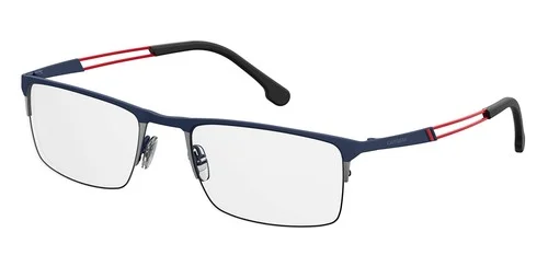 NEW Carrera 8832 PJP Blue & Red TITANIUM Eyeglasses 55/19/140 with Carrera Case