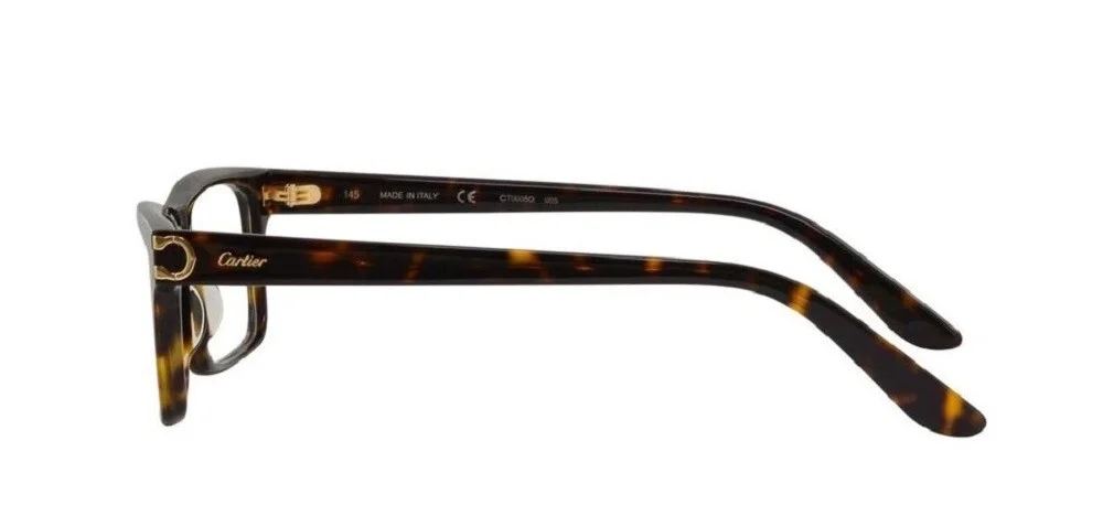 NEW Cartier CT0005O-005 Frame Havana Havana Eyeglasses 3