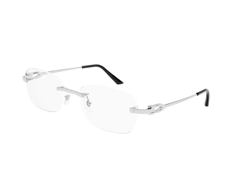 NEW Cartier CT0290o-004 Silver Silver C Decor Eyeglasses