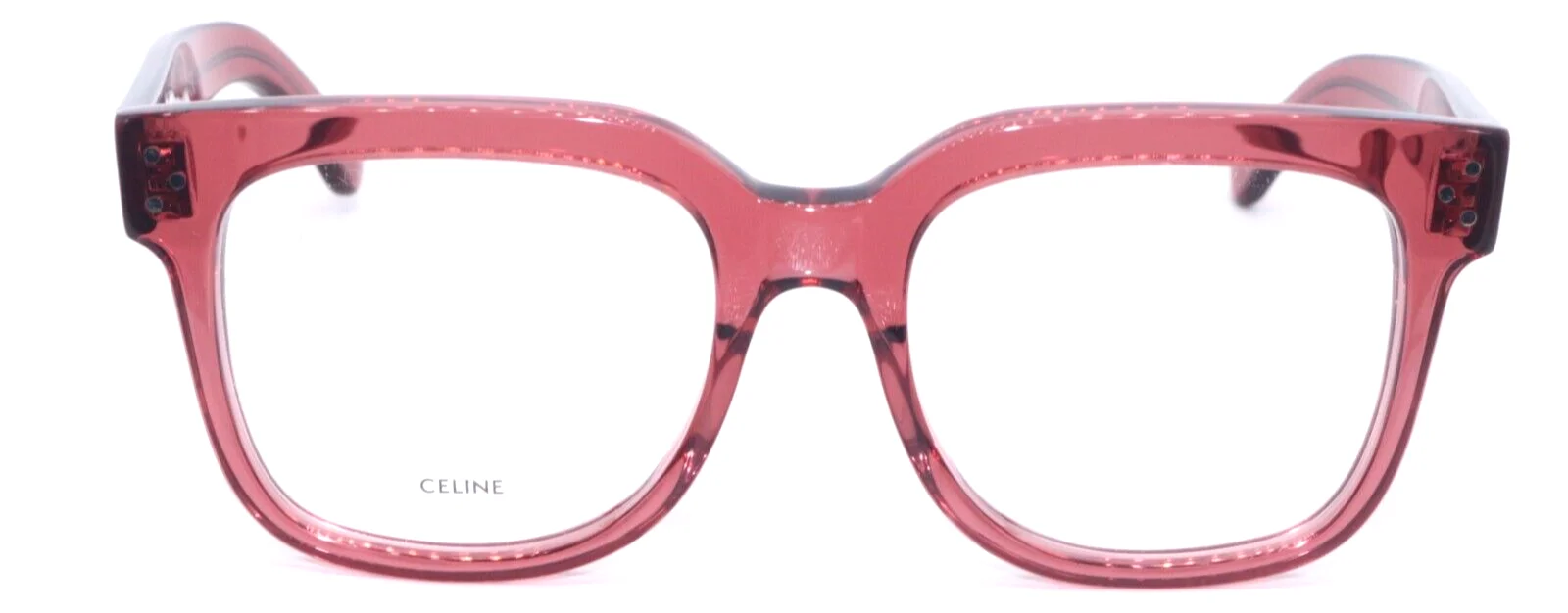 NEW CELINE CL 50041I 074 CLEAR PEACH DESIGNER AUTHENTIC FRAMES EYEGLASSES 52-18 3
