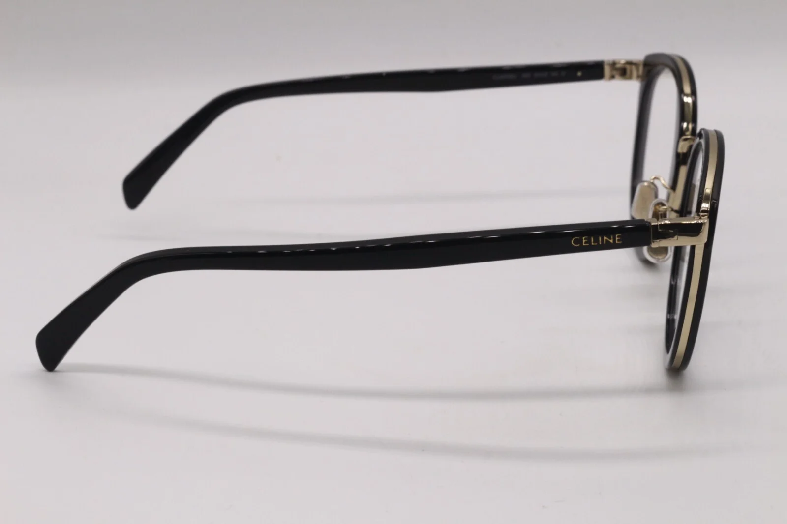 NEW CELINE CL 50102U 001 BLACK GOLD DESIGNER AUTHENTIC FRAMES EYEGLASSES 51-21 4