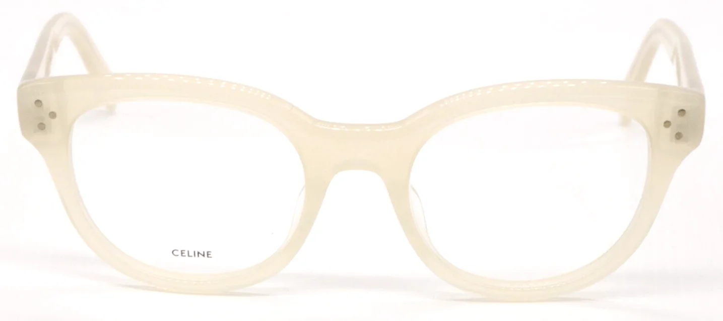 NEW CELINE PARIS CL 50109I 025 TRANSPARENT IVORY AUTHENTIC EYEGLASSES 51-20 3