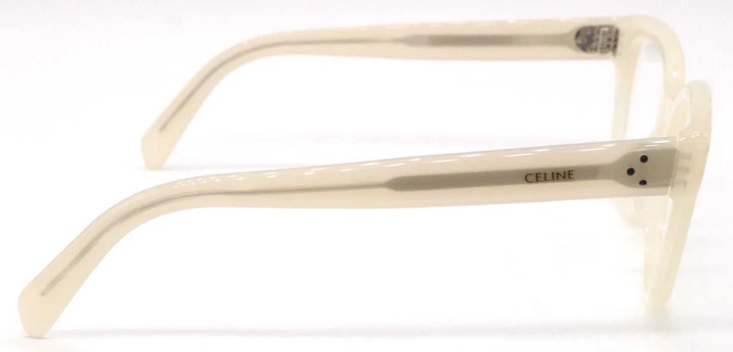 NEW CELINE PARIS CL 50109I 025 TRANSPARENT IVORY AUTHENTIC EYEGLASSES 51-20 4