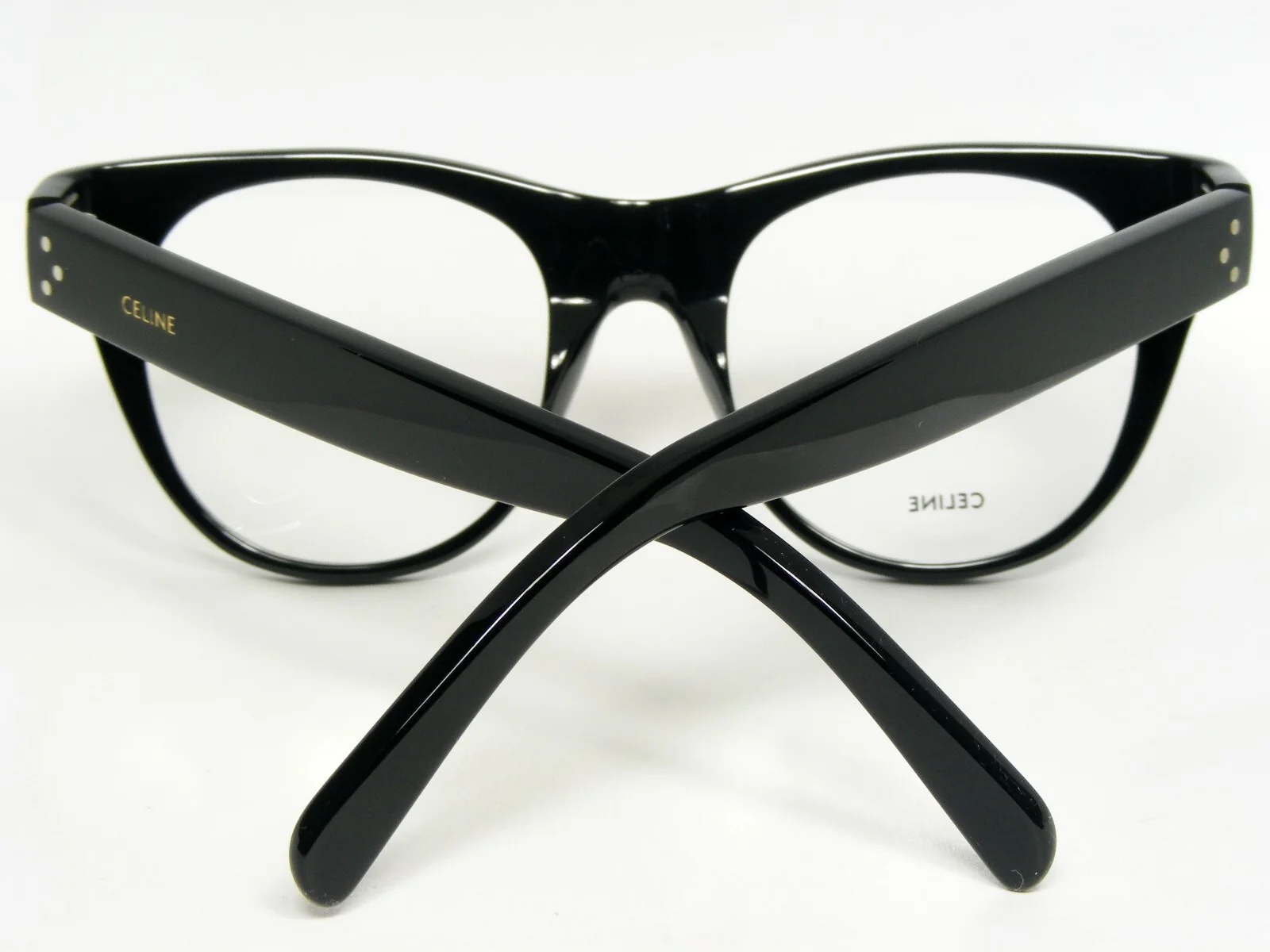NEW CELINE PARIS CL5019IN 001 GLOSSY BLACK EYEGLASSES GLASSES 49-19-145mm Italy 4