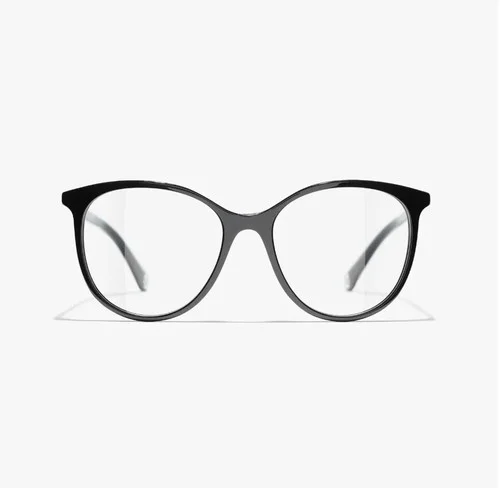 New CHANEL Eyeglasses c.3432 501 Pantos Black 47 mm + Case & Cloth $380 2