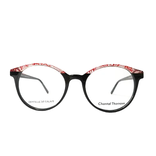 New CHANTAL THOMASS Lunettes Eyeglasses CT14165 Red Lace Optical Frame 50-18-140