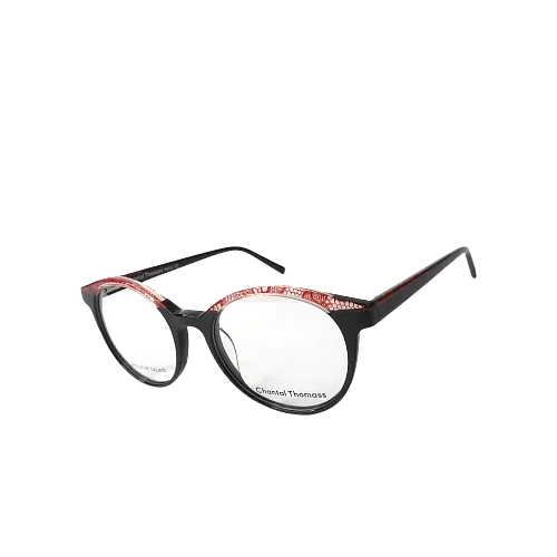 New CHANTAL THOMASS Lunettes Eyeglasses CT14165 Red Lace Optical Frame 50-18-140 3