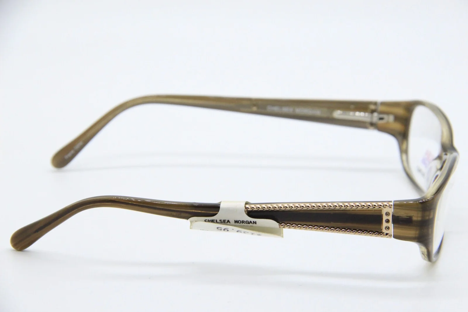 NEW CHELSEA MORGAN CM 3005 BR BROWN AUTHENTIC EYEGLASSES 53-16 3