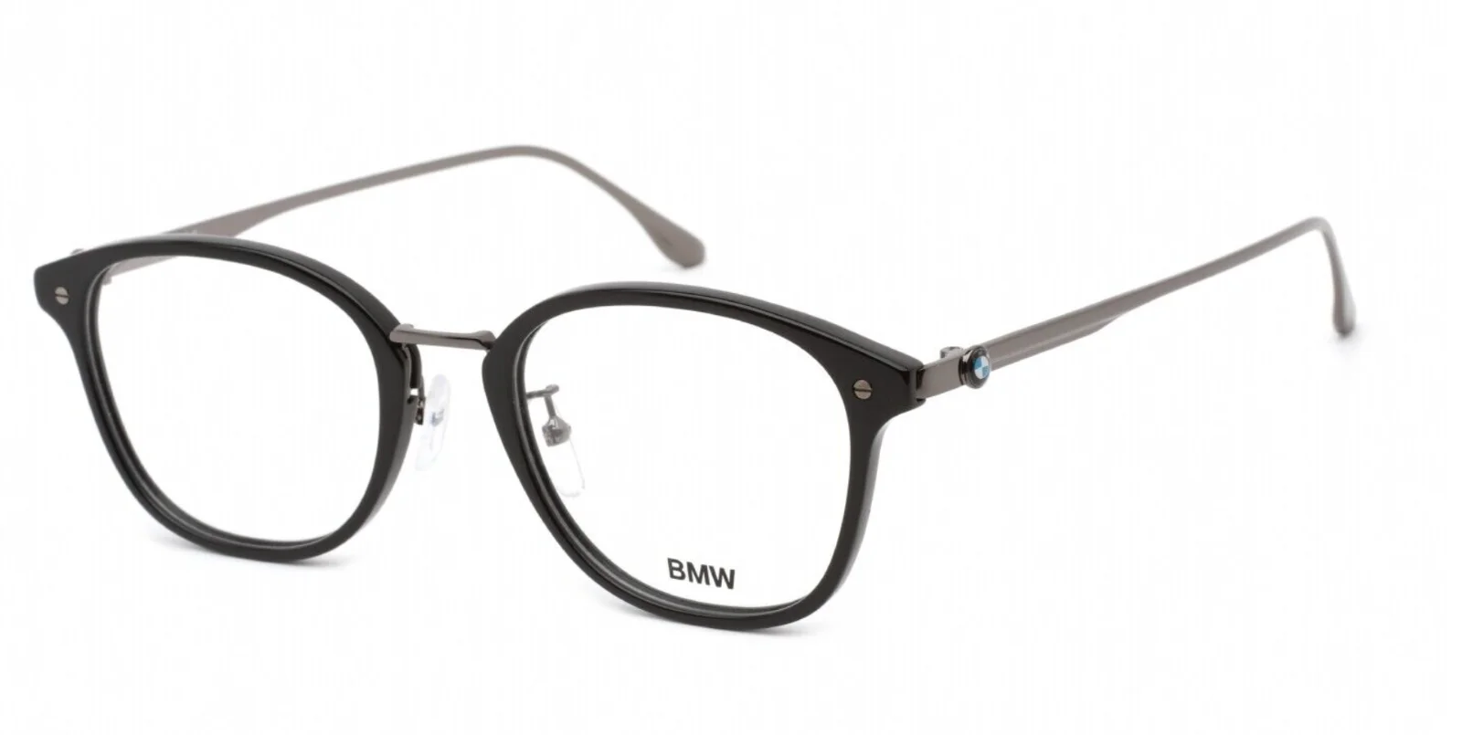 New Classic BMW Eyeglasses BW5013 001 53-21 145 Black Gunmetal Chrome Frames 3