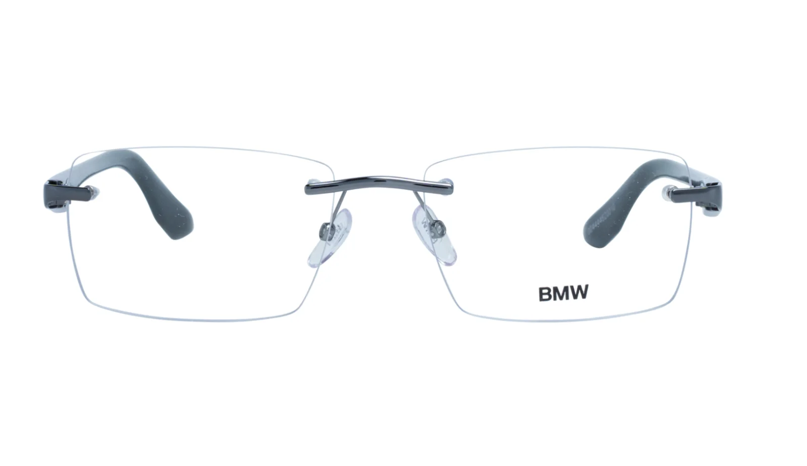 New Classic BMW Eyeglasses BW5018 008 56-19 145 Chrome & Black Rimless Frames 2