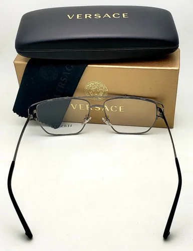 New Classic VERSACE Rx-Able Eyeglasses VE 1257 1351 55-15 Matte Gunmetal Frames 4