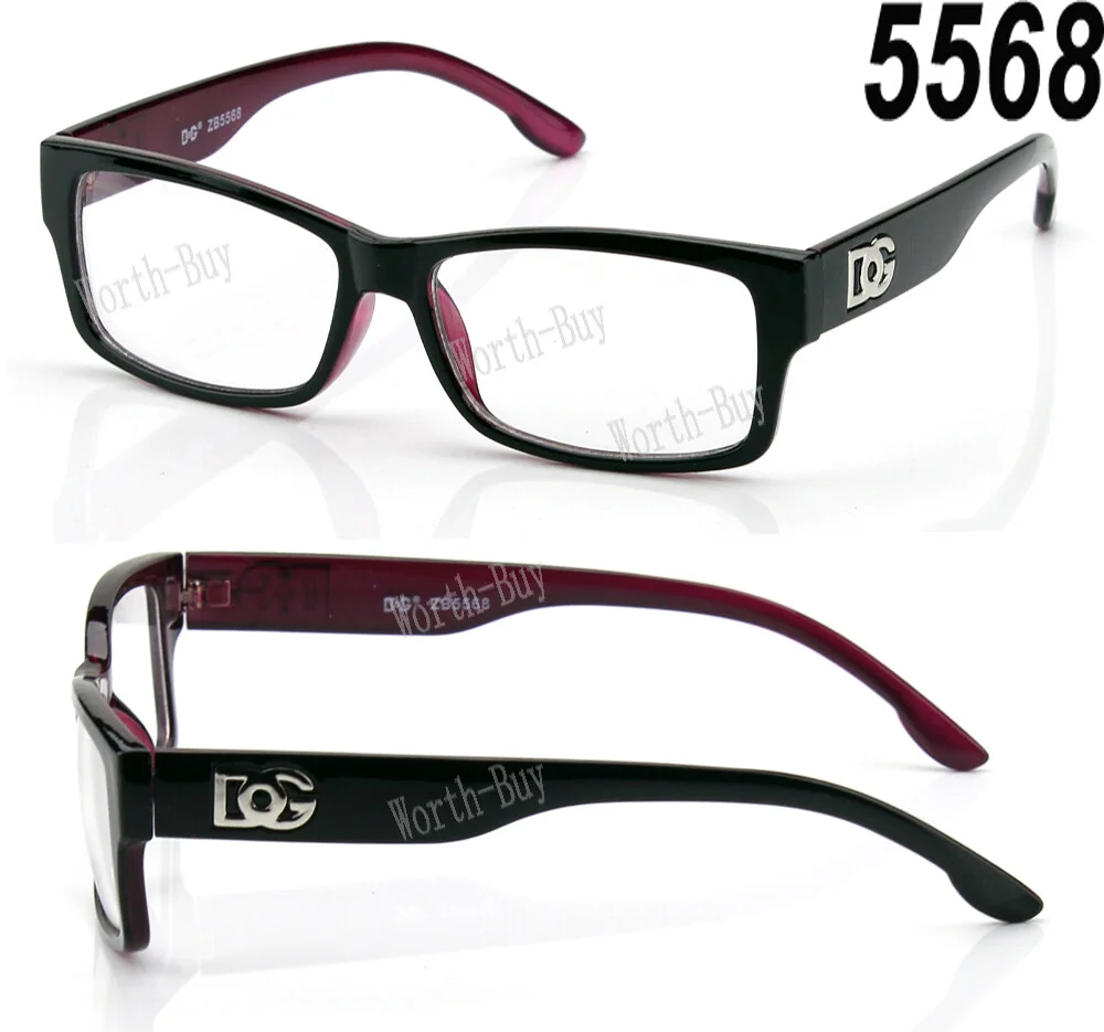 New Clear Lens Eye Glasses Fashion Designer Frame Square Mens Womens Optical RX 2