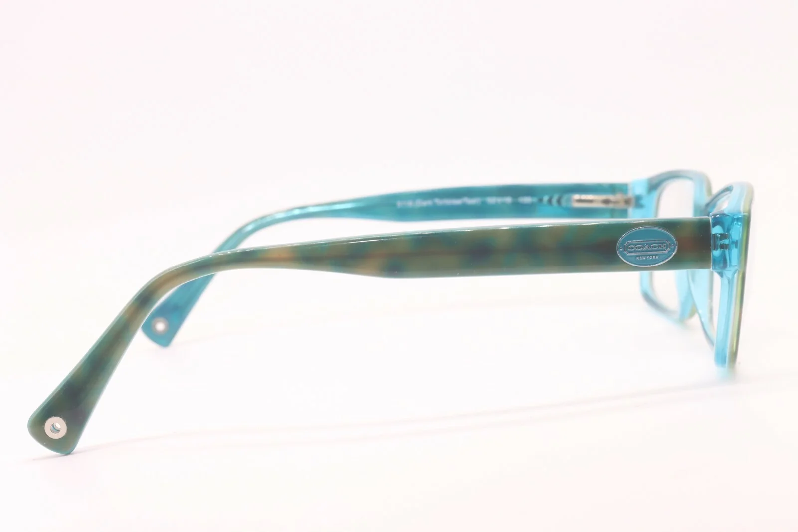NEW COACH HC 6040 BROOKLYN 5116 TORTOISE TEAL AUTHENTIC EYEGLASSES HC6040 52-16 3