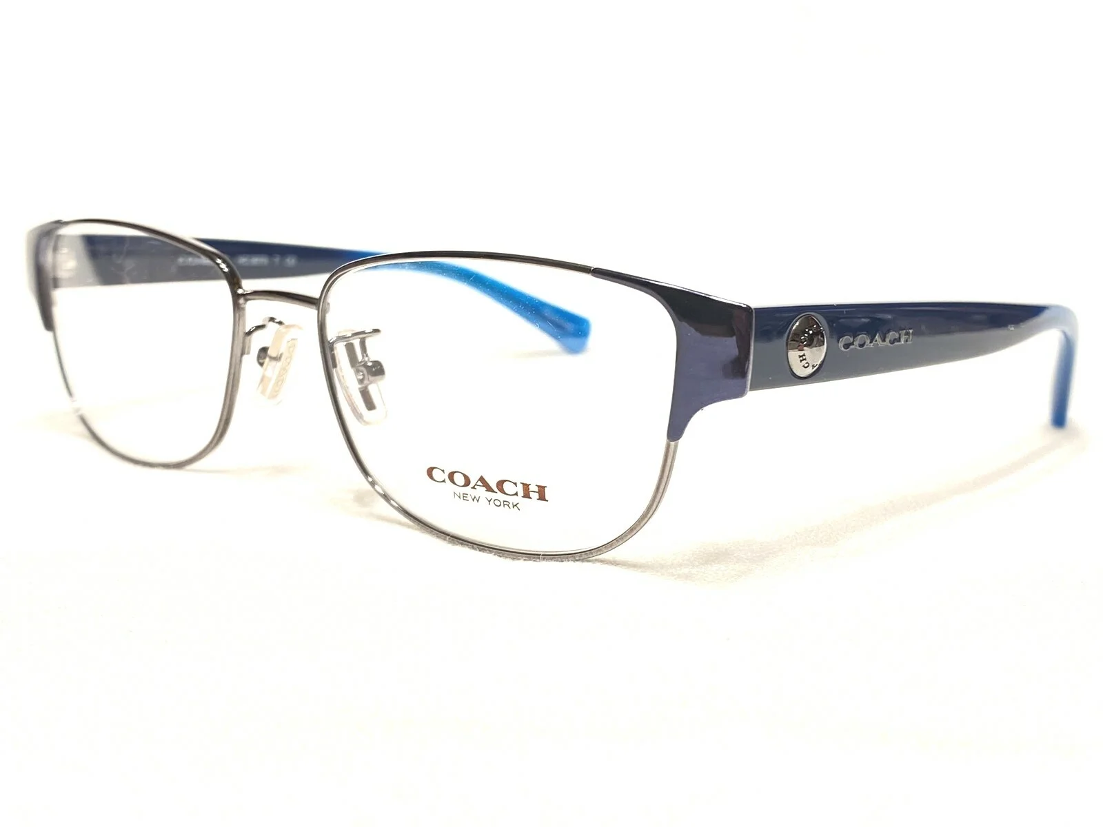NEW Coach HC5079 9259 Womens Navy Dark Silver Modern Eyeglasses Frames 53/16~135 2