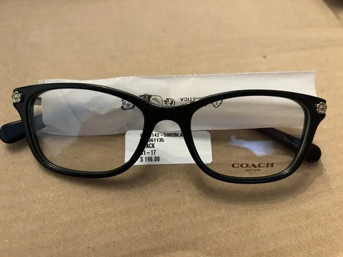 NEW COACH HC6142 5002 Black Rectangle Square Women 2
