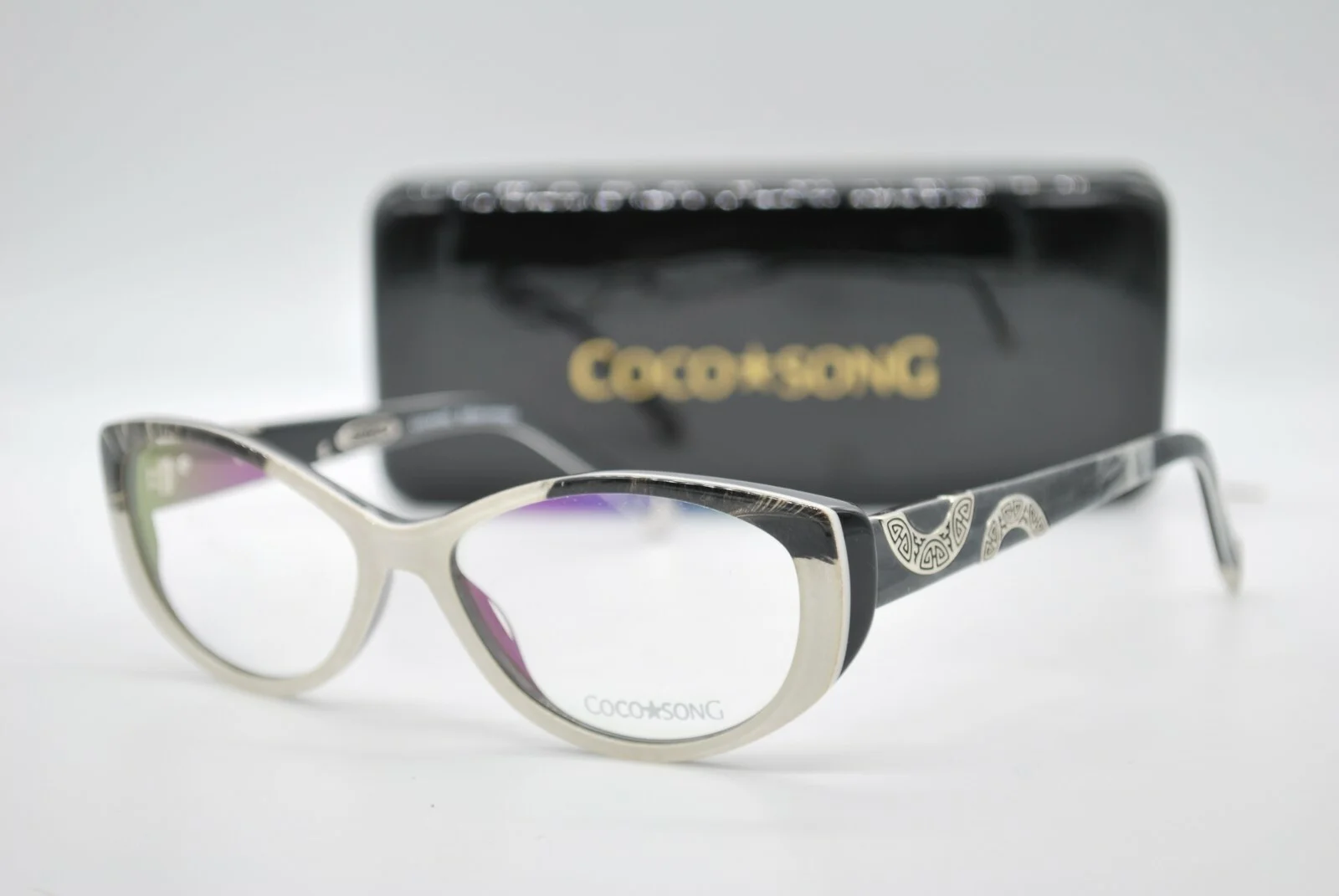 NEW COCO SONG CV 079 HEART PLACE COL. 3 AUTHENTIC EYEGLASSES FRAMES RX 53-15