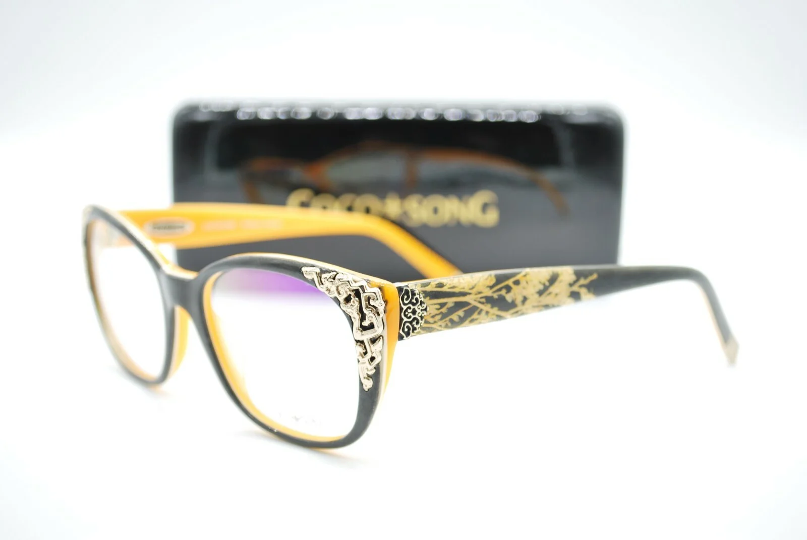 NEW COCO SONG CV 095 LUCKY DRAGON COL. 1 AUTHENTIC EYEGLASSES FRAMES RX 53-18