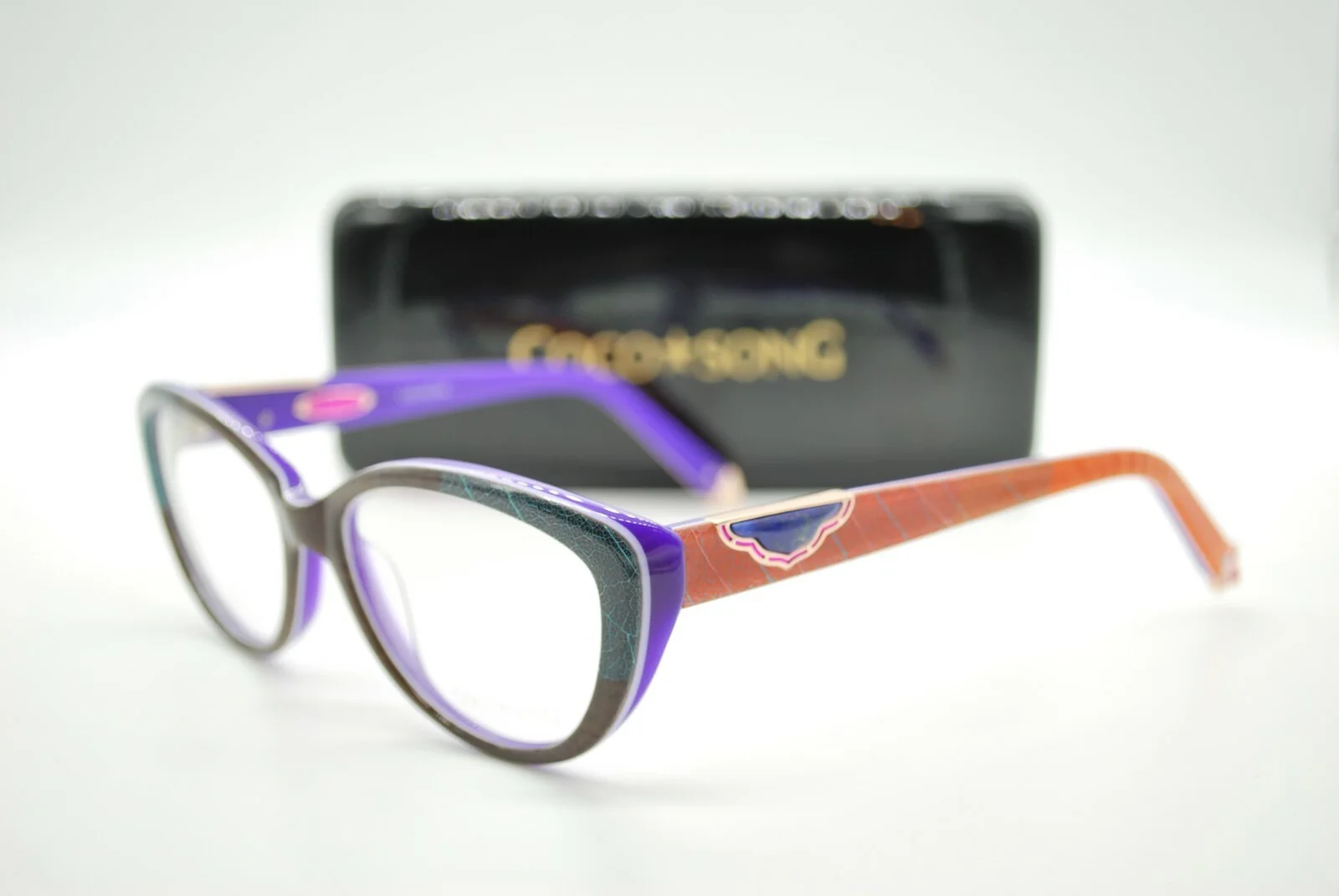 NEW COCO SONG CV 104 HOME TOWN COL. 4 AUTHENTIC EYEGLASSES FRAMES RX 52-16
