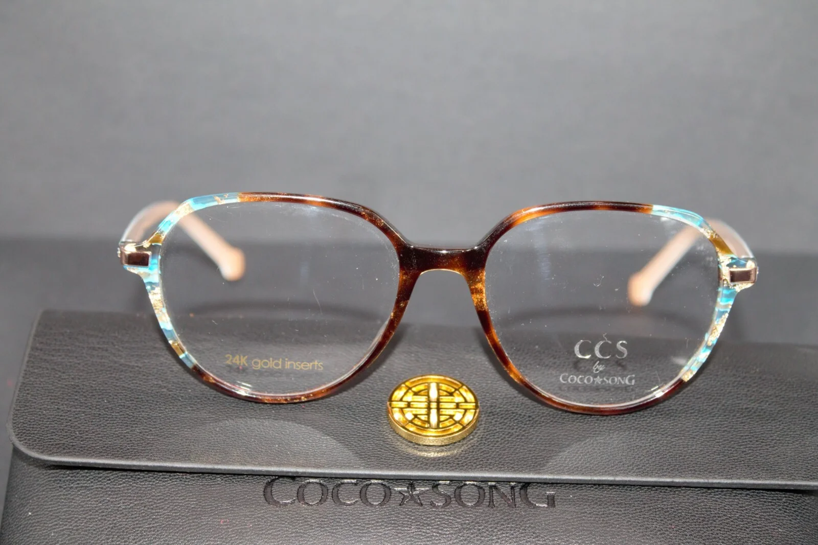 New COCO SONG Eyeglass frames CCS 167 52 17 140 Case, box, cloth, papers include