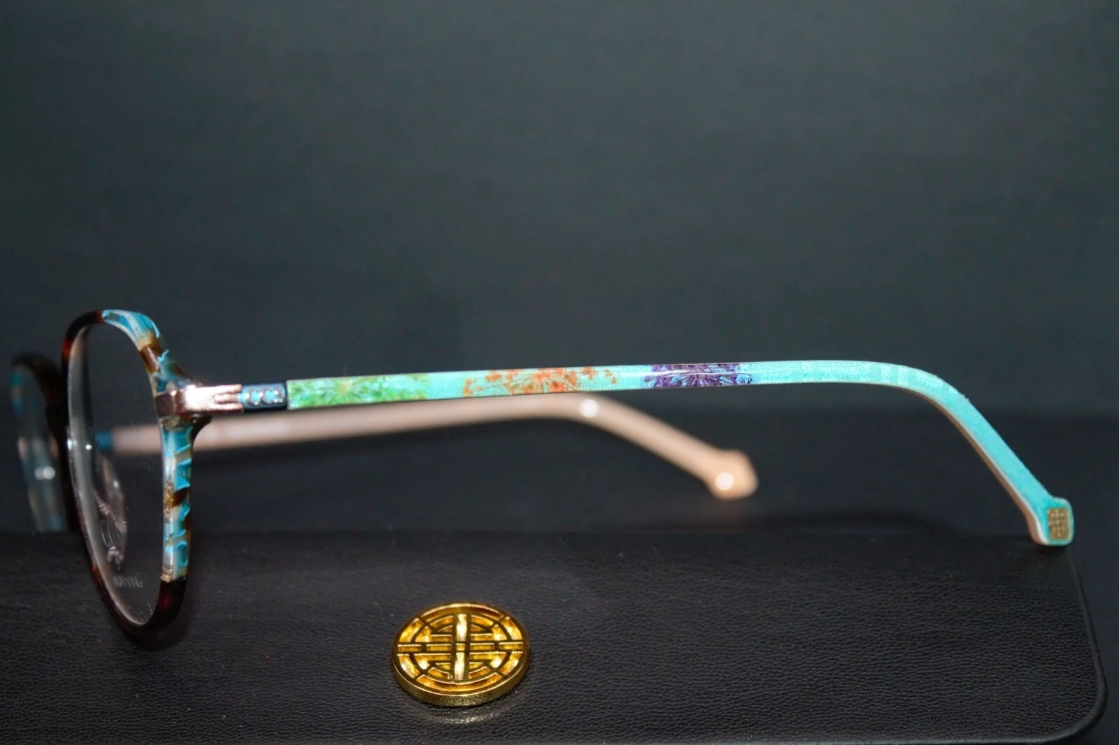 New COCO SONG Eyeglass frames CCS 167 52 17 140 Case, box, cloth, papers include 2