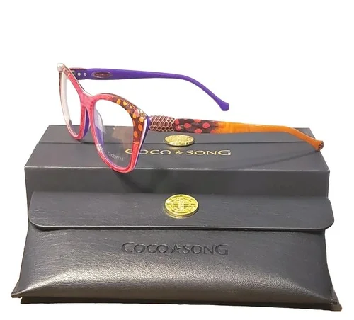 NEW COCO SONG EYEGLASSES CV 151 FOREST MAZE COL. 4 AUTHENTIC FRAMES 55 MM