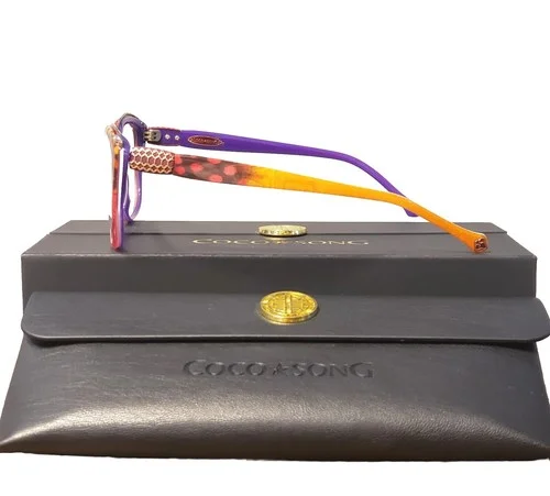 NEW COCO SONG EYEGLASSES CV 151 FOREST MAZE COL. 4 AUTHENTIC FRAMES 55 MM 3