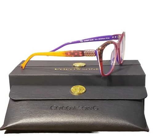 NEW COCO SONG EYEGLASSES CV 151 FOREST MAZE COL. 4 AUTHENTIC FRAMES 55 MM 4
